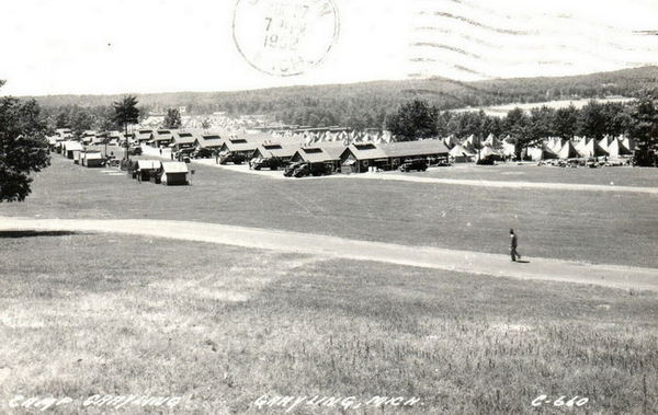 Camp Grayling - Old Postcard View